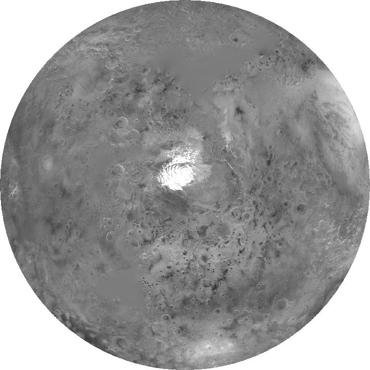 Mars global color infra-red