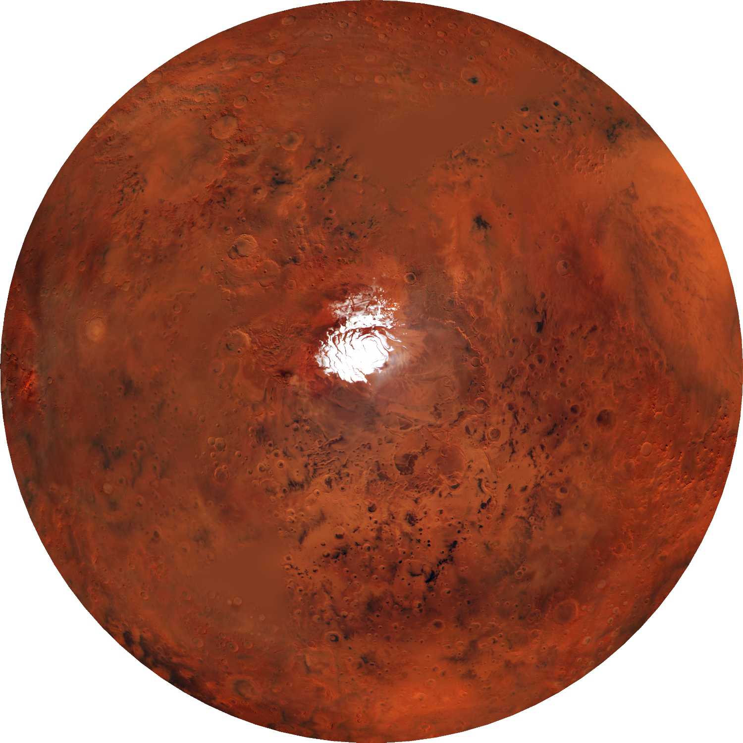 Mars global color RGB